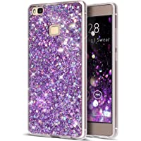 Huawei P9 Lite Funda- Huawei P9 Lite Cover- ikasus con lentejuelas Glitter Bling polvo 3d diamond paillette Slim con…